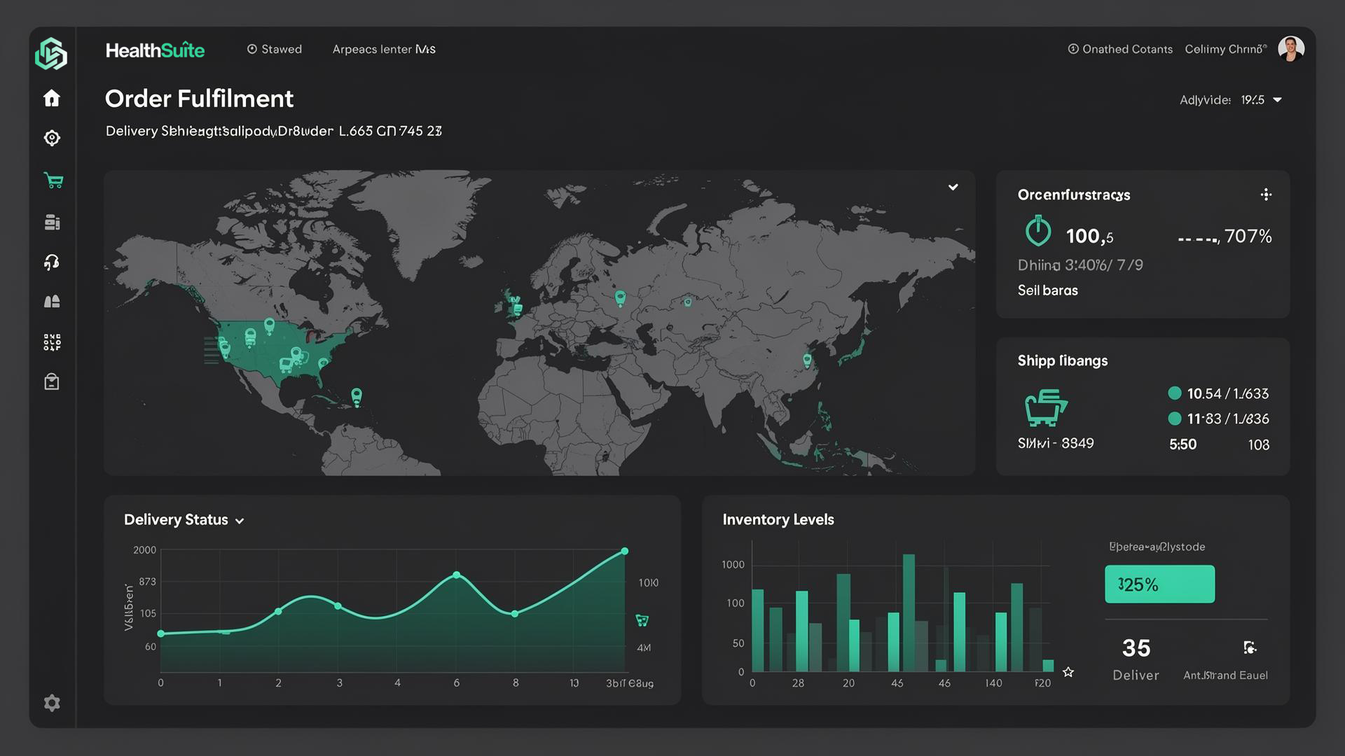 Order fulfillment tracking dashboard